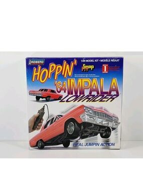 Lindberg Hoppin' '64 Impala Lowrider 1/25 Model Kit Real Jumpin Action NEW